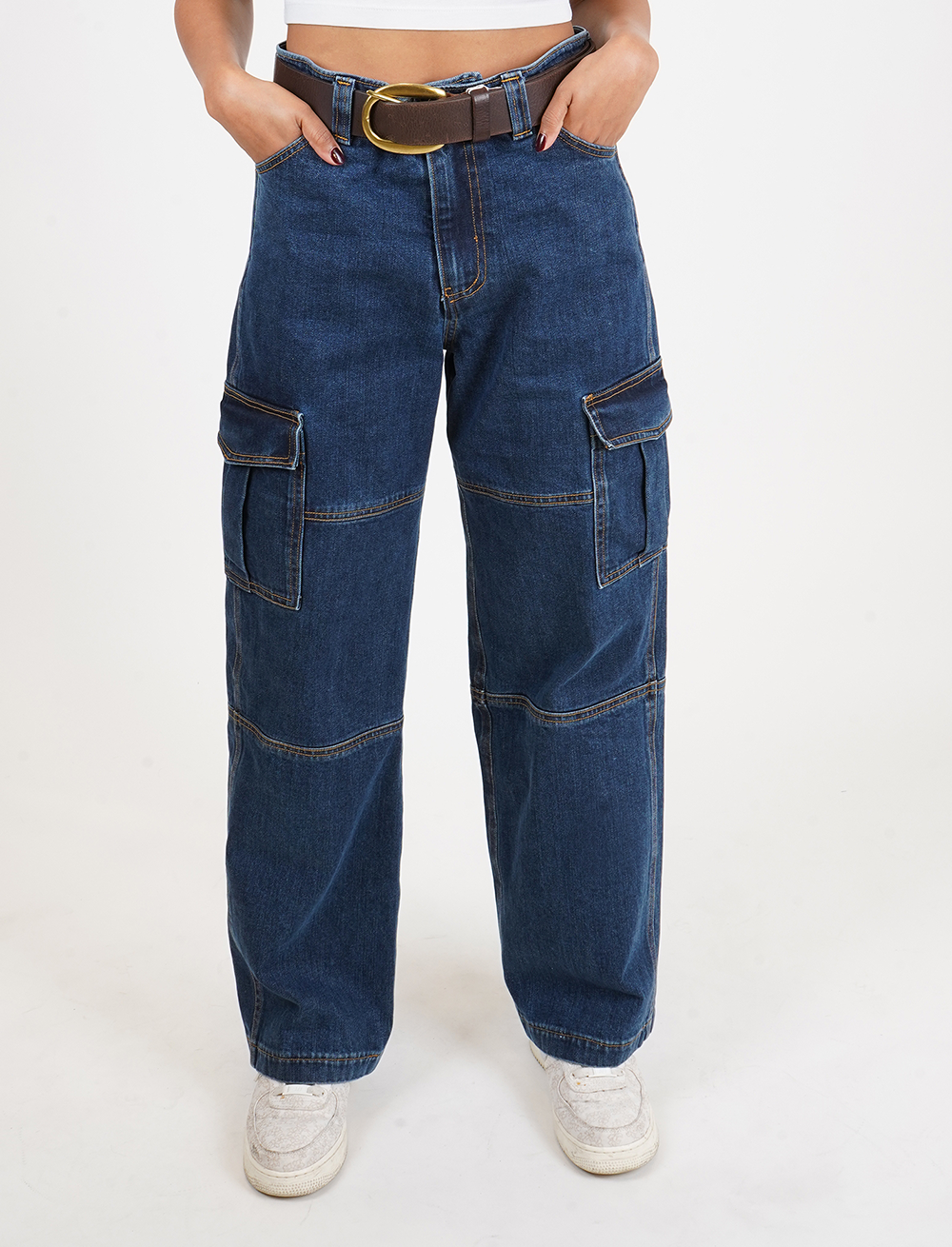 Italian Cargo Denim Jeans
