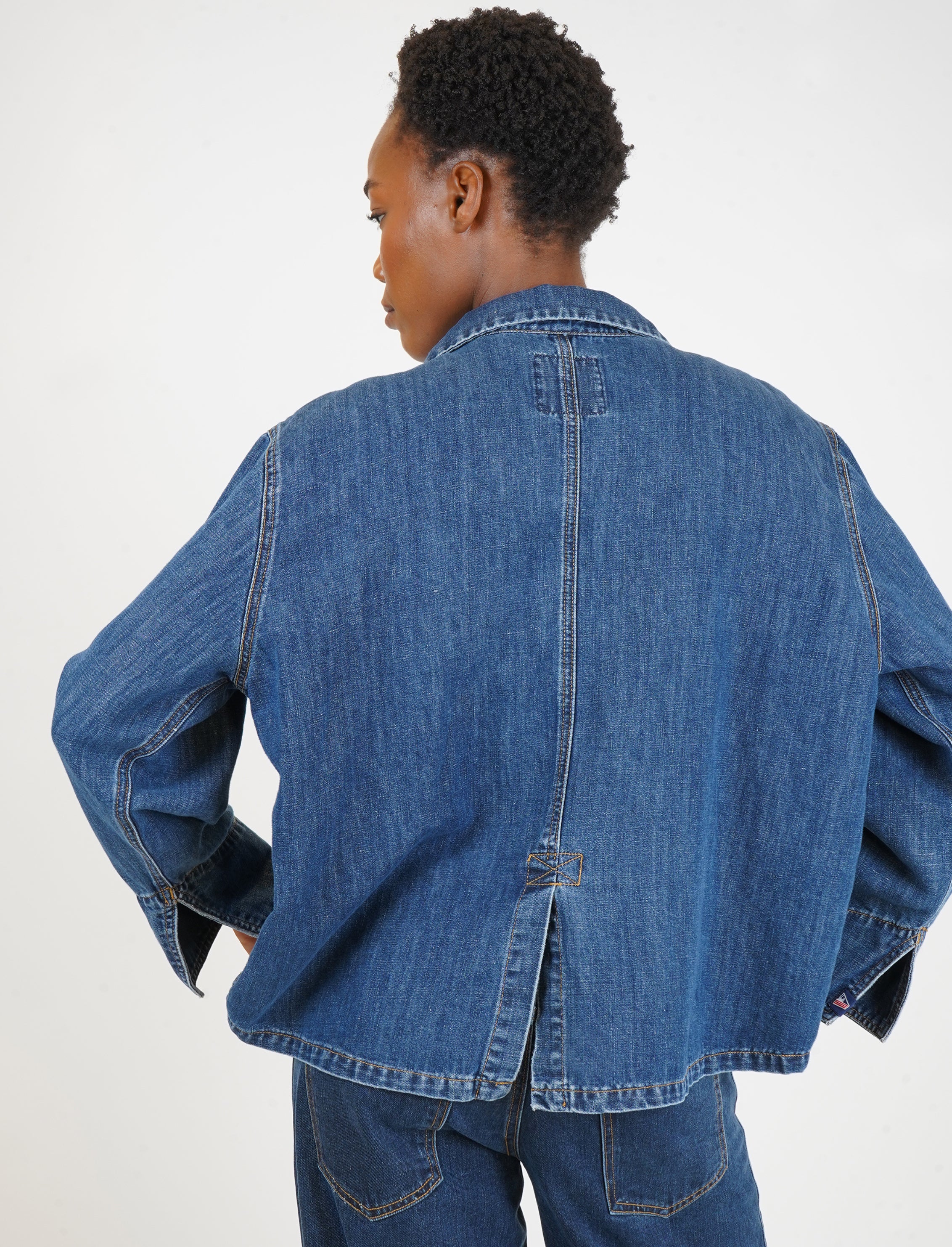 Button-Up Women's Denim Jacket