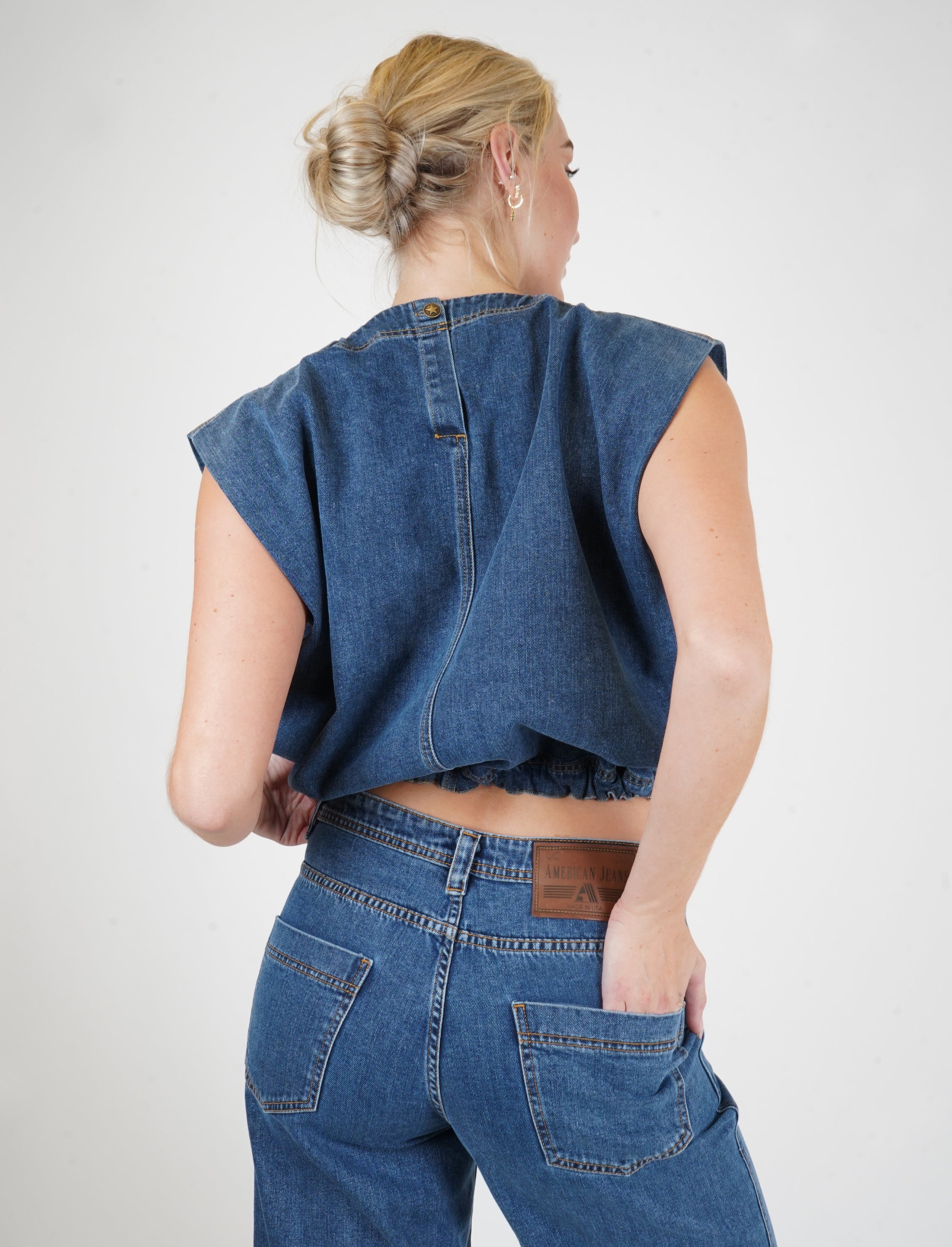 Powerline Italian Denim Top
