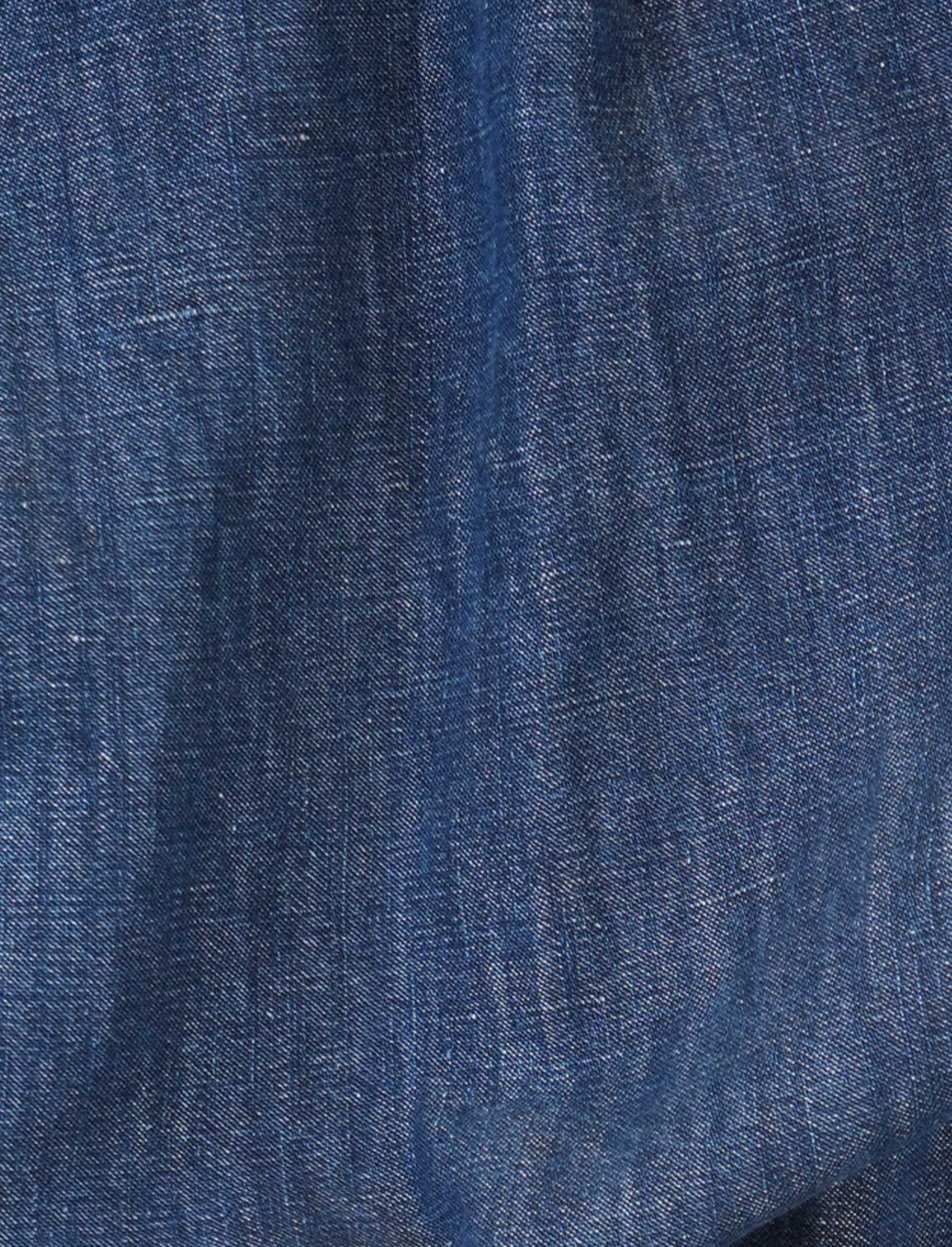 Linen Blend Women Denim Button Down