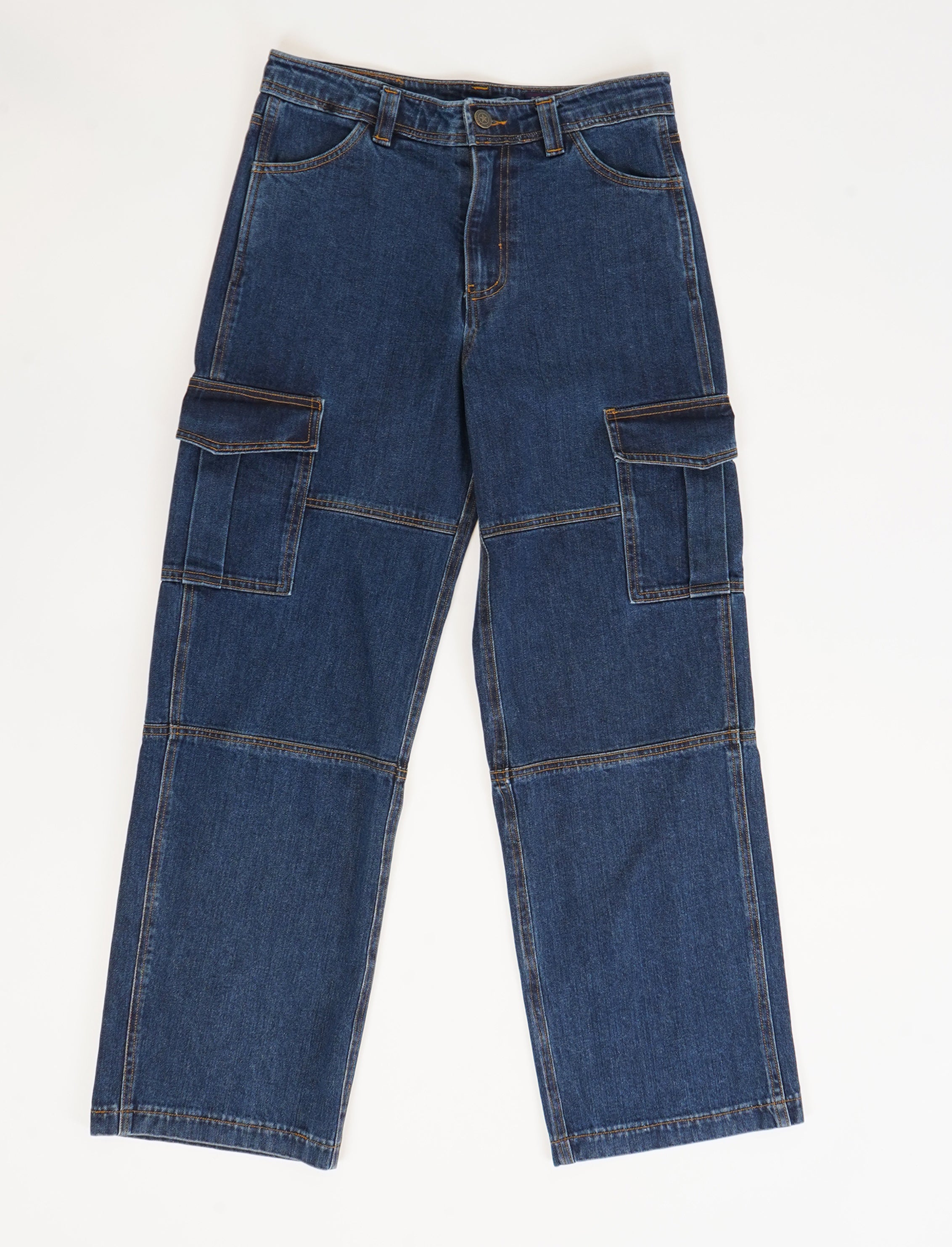 Dakota Indigo Women's Cargo Denim Jeans
