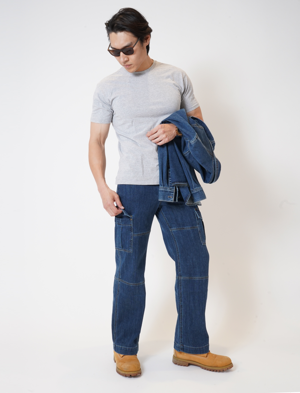 Dakota Indigo men’s Cargo Denim Jeans