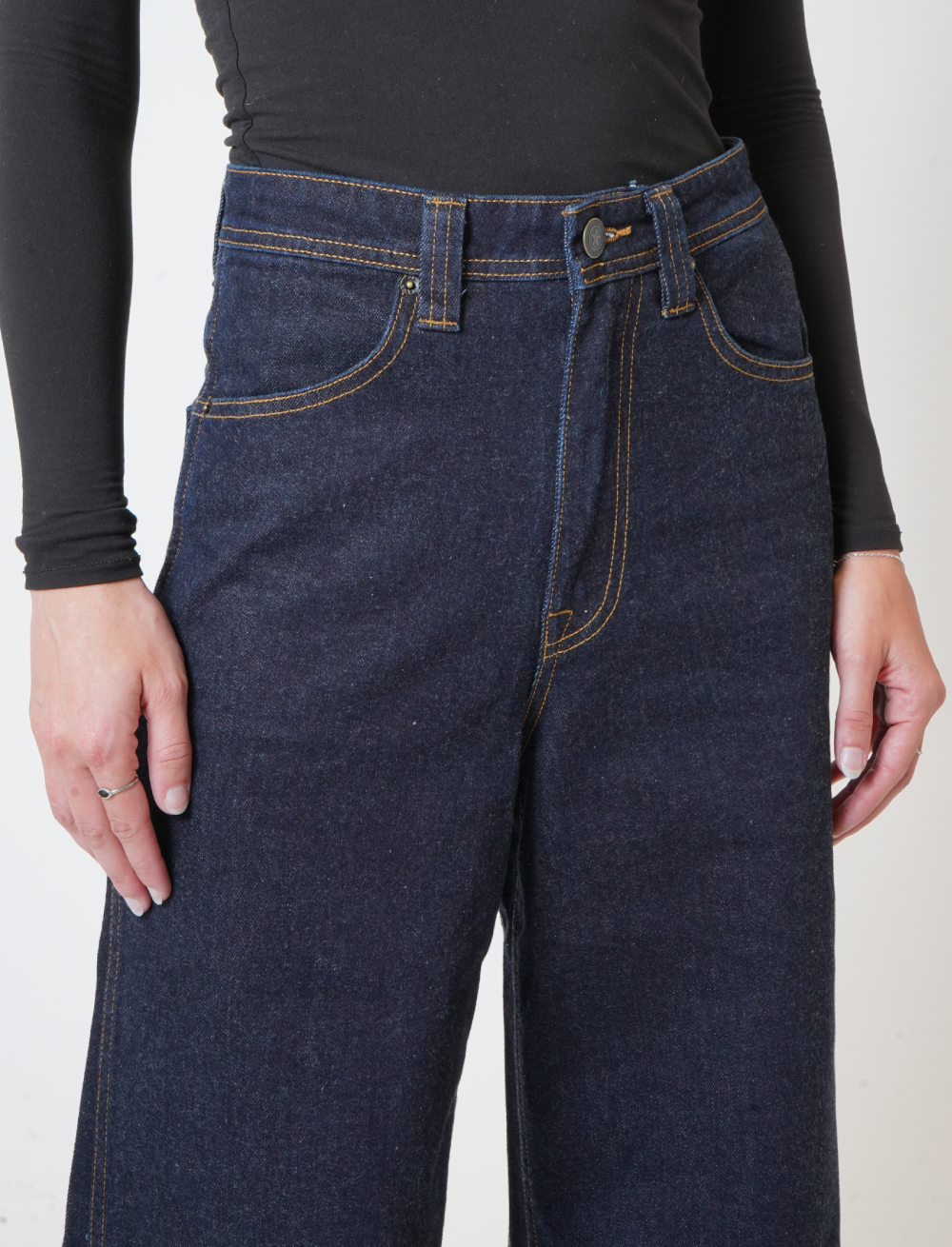Hudson Midnight Flared High Waisted Denim