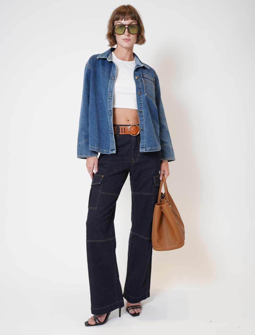 Hudson Midnight women’s Cargo denim jeans