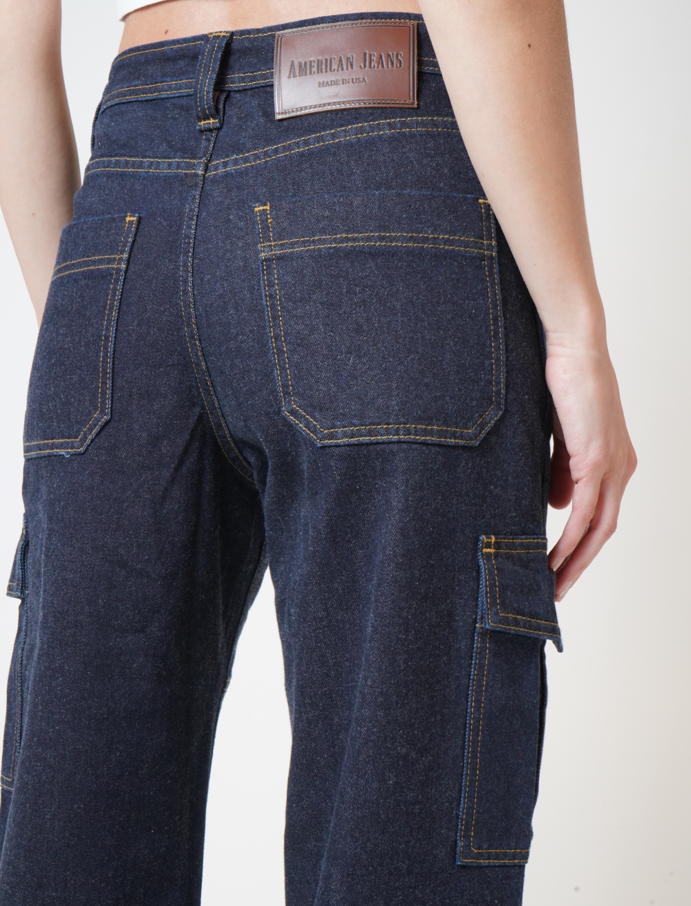 Hudson Midnight women’s Cargo denim jeans