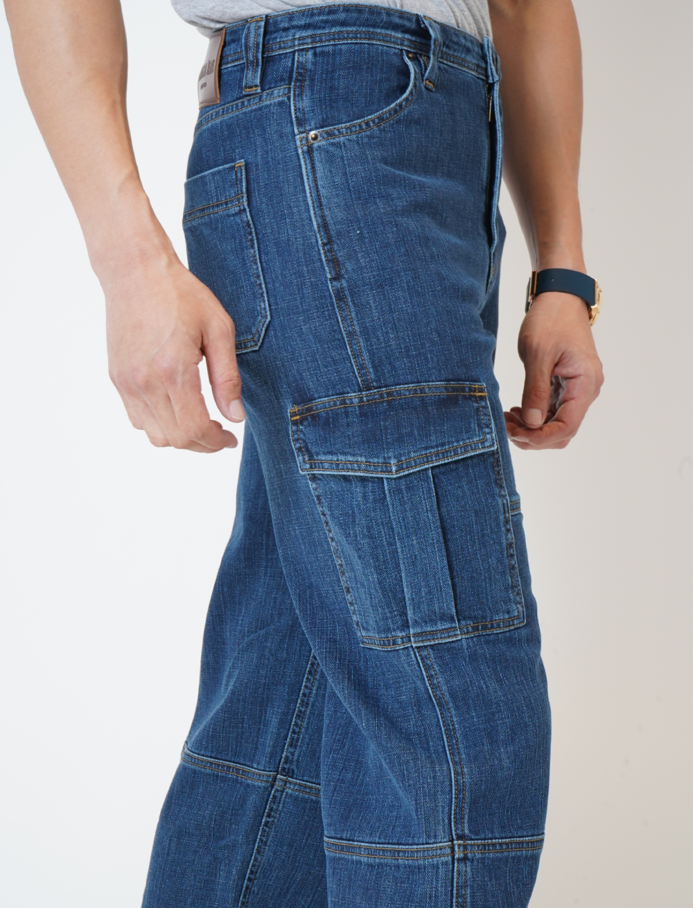 Dakota Indigo men’s Cargo Denim Jeans