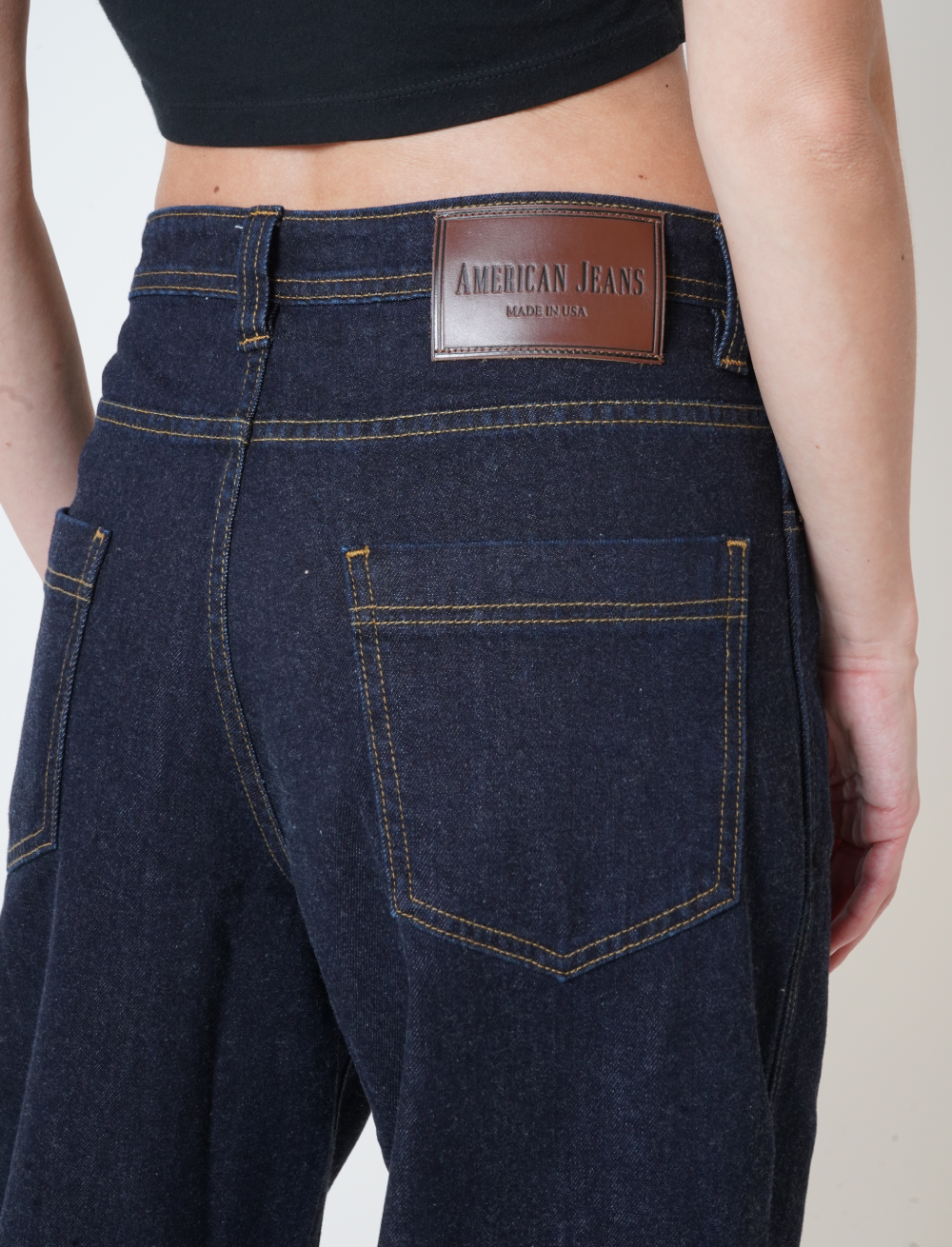 Hudson Midnight Wide Leg Denim Jeans