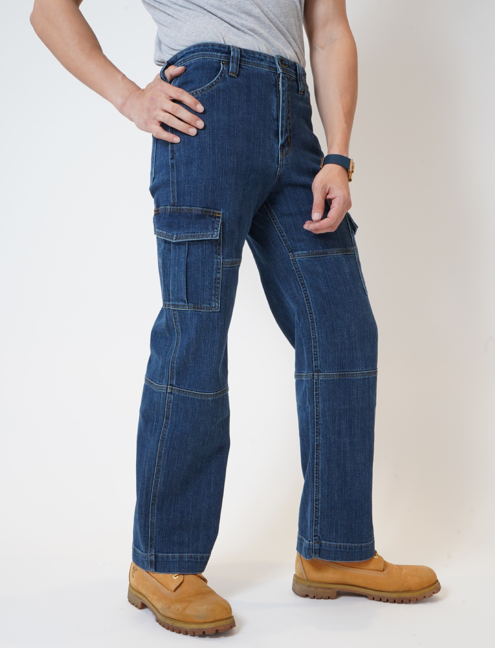 Dakota Indigo men’s Cargo Denim Jeans