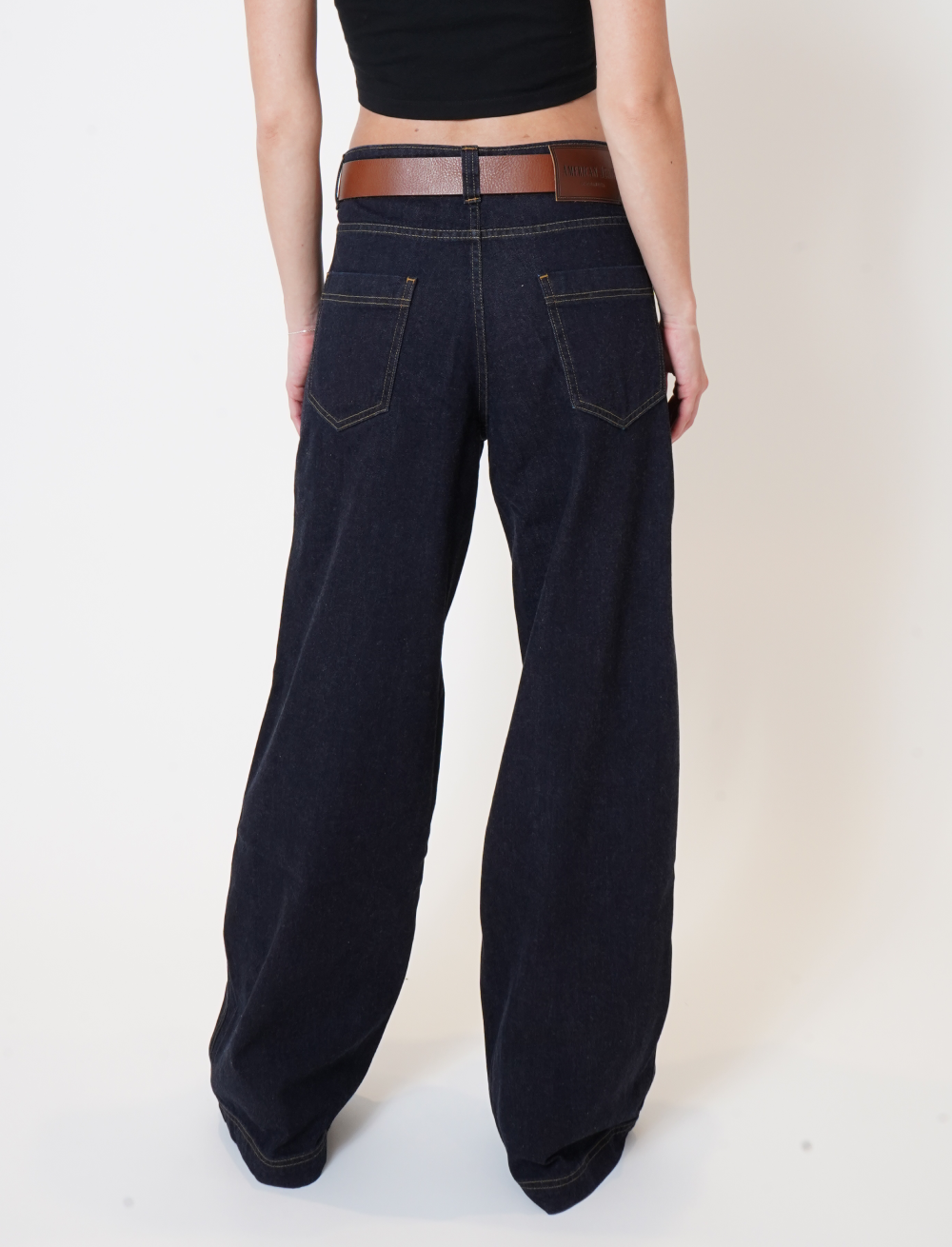 Hudson Midnight Wide Leg Denim Jeans