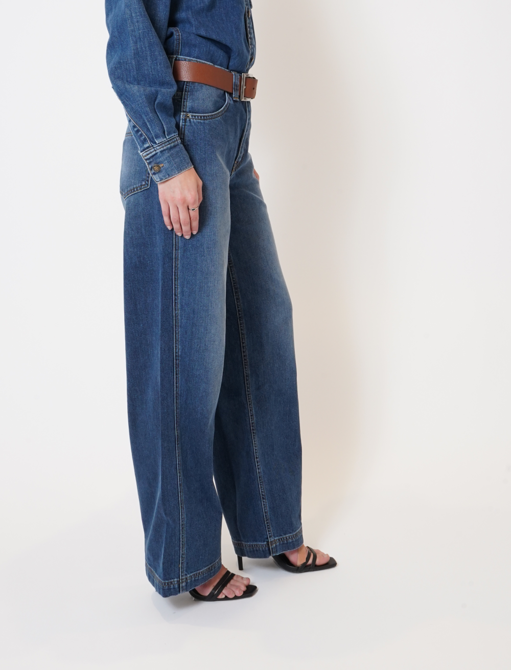 Blue Ridge Wide Leg Denim Jeans