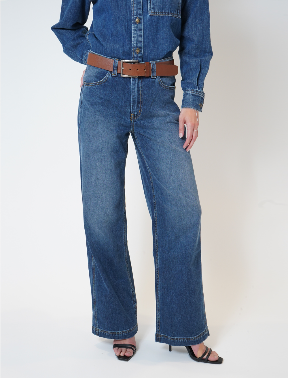 Blue Ridge Wide Leg Denim Jeans