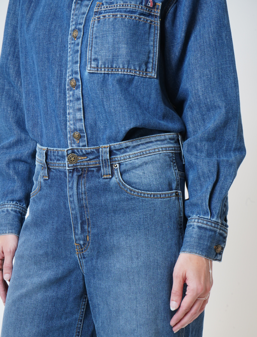 Blue Ridge Wide Leg Denim Jeans