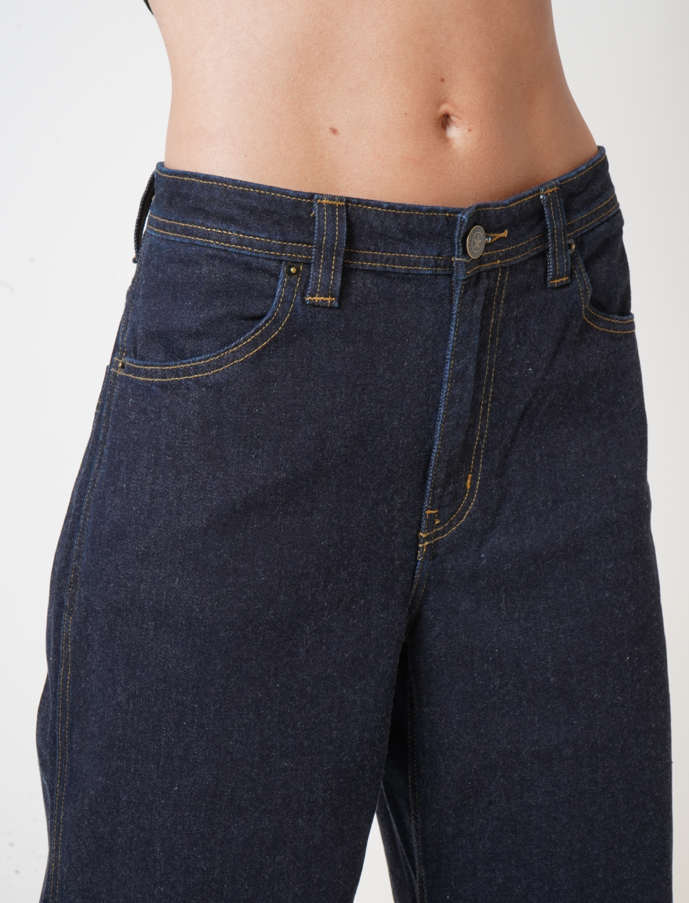 Hudson Midnight Wide Leg Denim Jeans