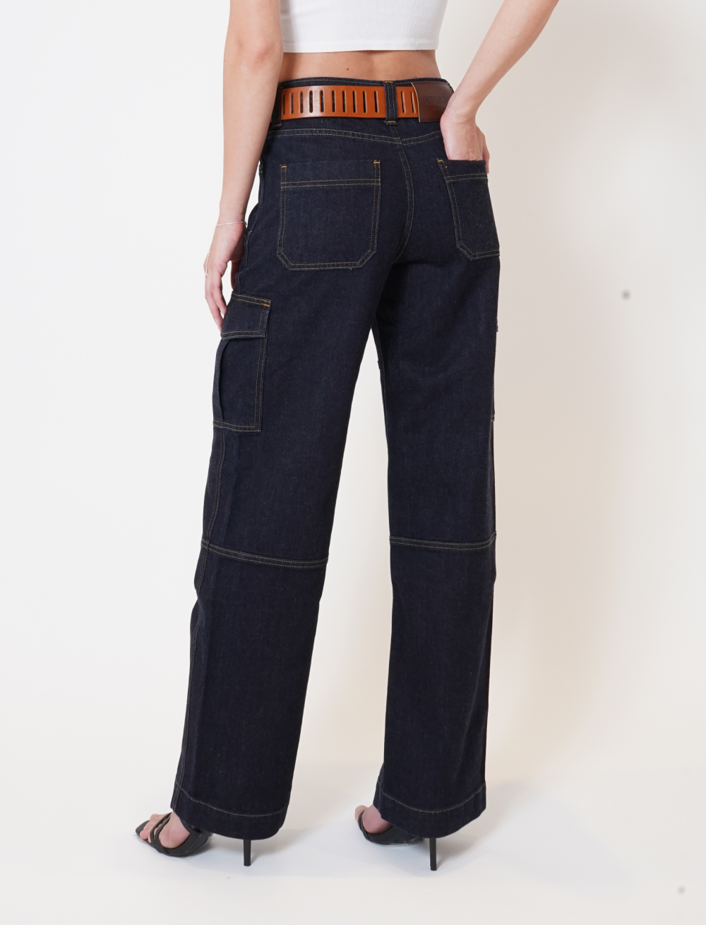 Hudson Midnight women’s Cargo denim jeans